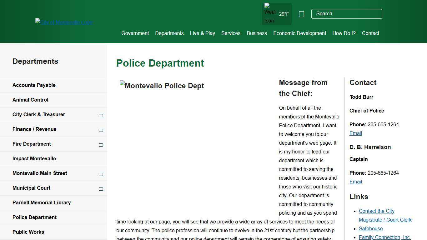 Montevallo, AL - Police Department