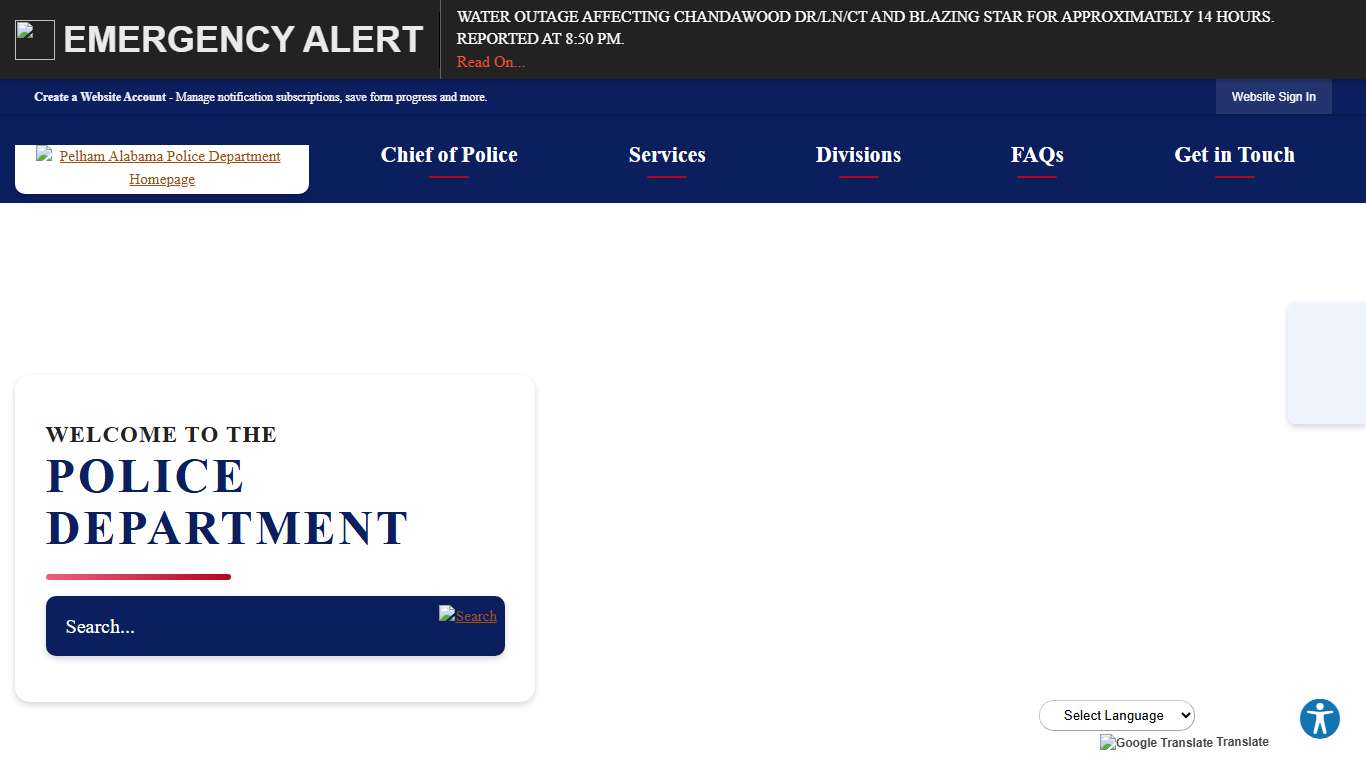 Police Department | Pelham, AL