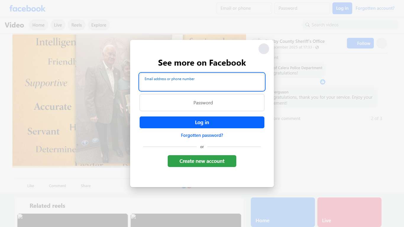 Shelby County Sheriff's Office on Reels | Facebook